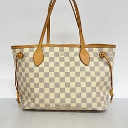 Louis Vuitton Tote Bag Damier Azur Neverfull PM N51110 White Women's