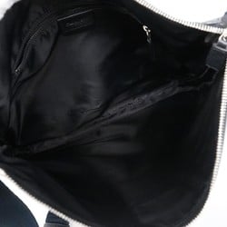 Christian Dior Shoulder Bag Trotter Nylon Canvas Black Women's