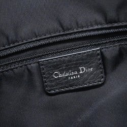 Christian Dior Shoulder Bag Trotter Nylon Canvas Black Women's