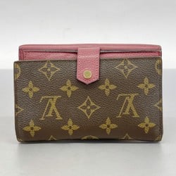 Louis Vuitton Wallet Monogram Portefeuille Pallas Compact M56243 Brown Grape Women's