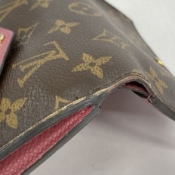 Louis Vuitton Wallet Monogram Portefeuille Pallas Compact M56243 Brown Grape Women's