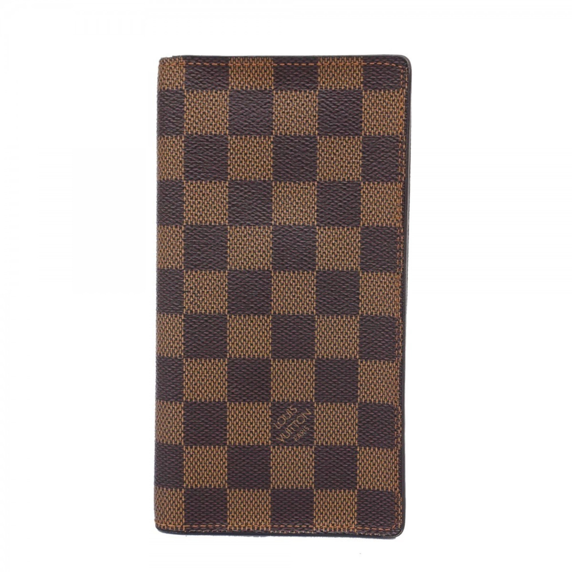 Louis Vuitton Long Wallet Damier Porte Carte Credit N60825 Ebene Men's