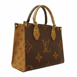 Louis Vuitton Tote Bag Monogram Reverse On The Go PM M46373 Brown Women's