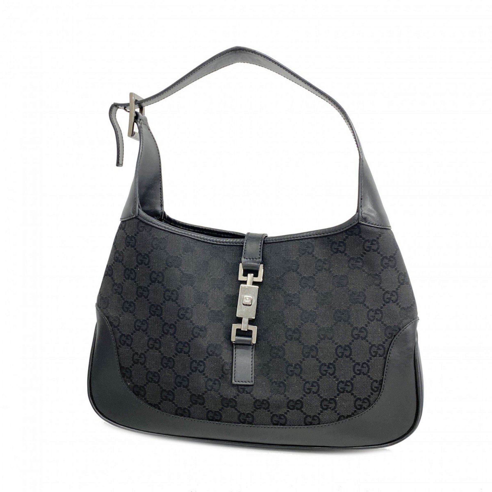 Gucci Handbag GG Canvas Jackie 00963 Black Women's