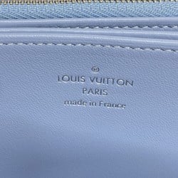 Louis Vuitton Long Wallet Mahina Zippy M80494 Blue Gradient Women's