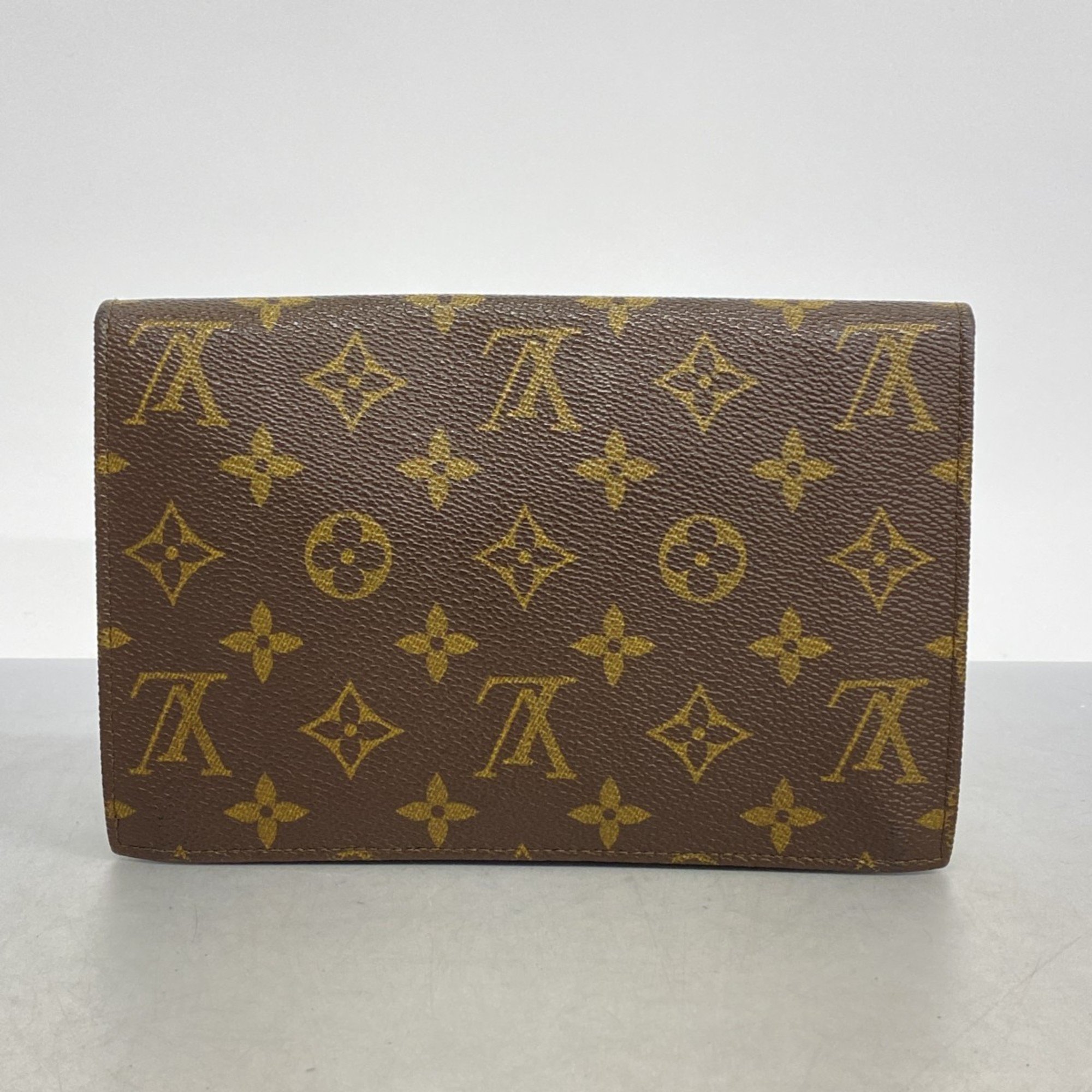 Louis Vuitton Pouch Monogram Pochette Lava 20 M51935 Brown Ladies