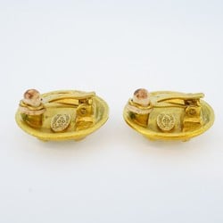 Chanel Earrings Coco Mark Circle GP Plated Gold Ladies