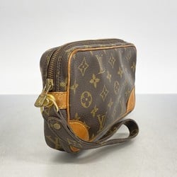 Louis Vuitton Clutch Bag Monogram Marly Dragonne PM M51827 Brown Men's