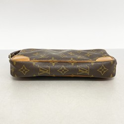 Louis Vuitton Clutch Bag Monogram Marly Dragonne PM M51827 Brown Men's