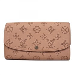 Louis Vuitton Long Wallet Mahina Portefeuille Iris M60145 Magnolia Ladies