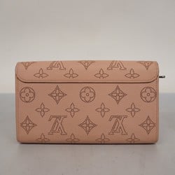 Louis Vuitton Long Wallet Mahina Portefeuille Iris M60145 Magnolia Ladies