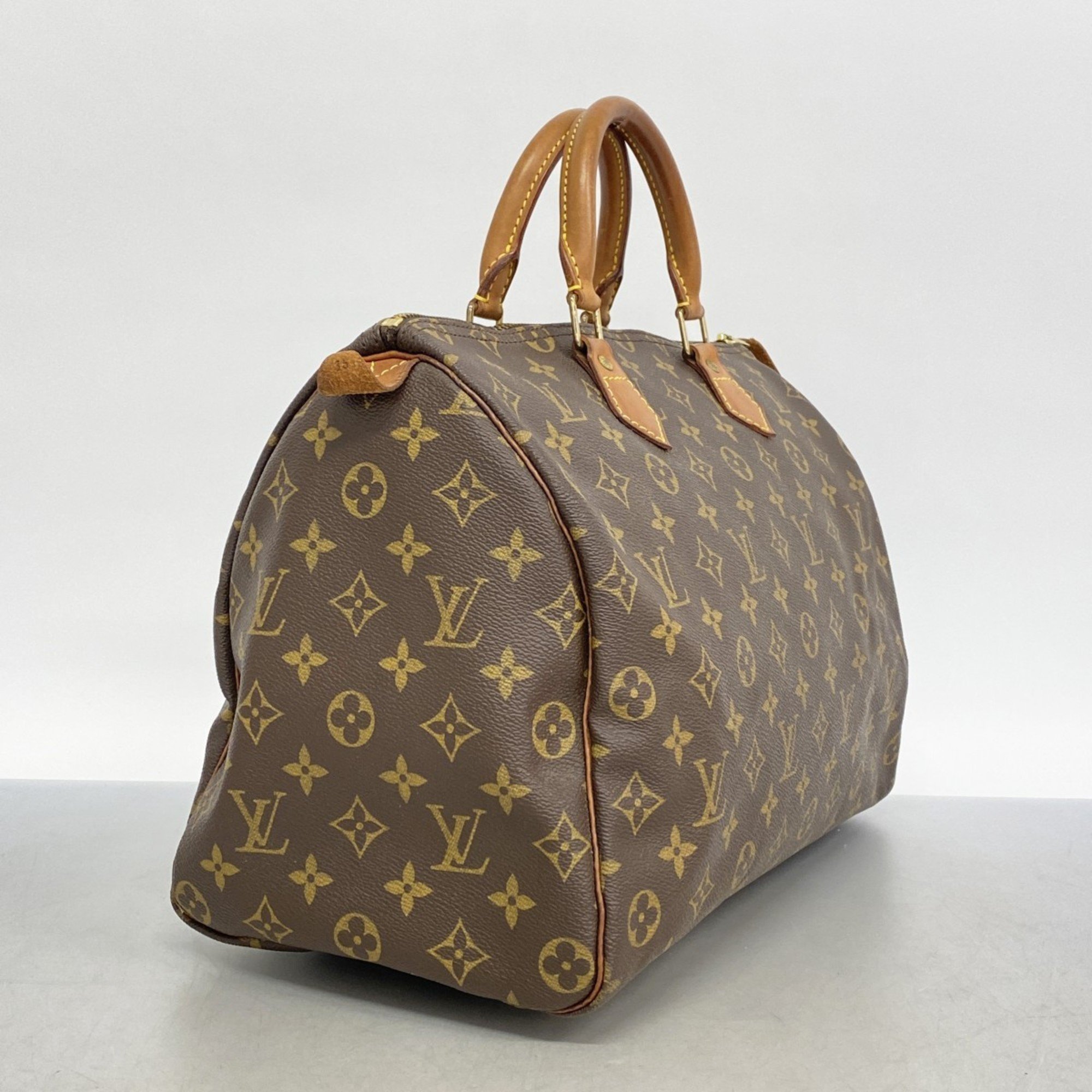 Louis Vuitton Handbag Monogram Speedy 35 M41107 Brown Ladies