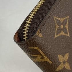 Louis Vuitton Long Wallet Monogram Zippy M42616 Brown Men's Women's