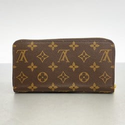 Louis Vuitton Long Wallet Monogram Zippy M42616 Brown Men's Women's