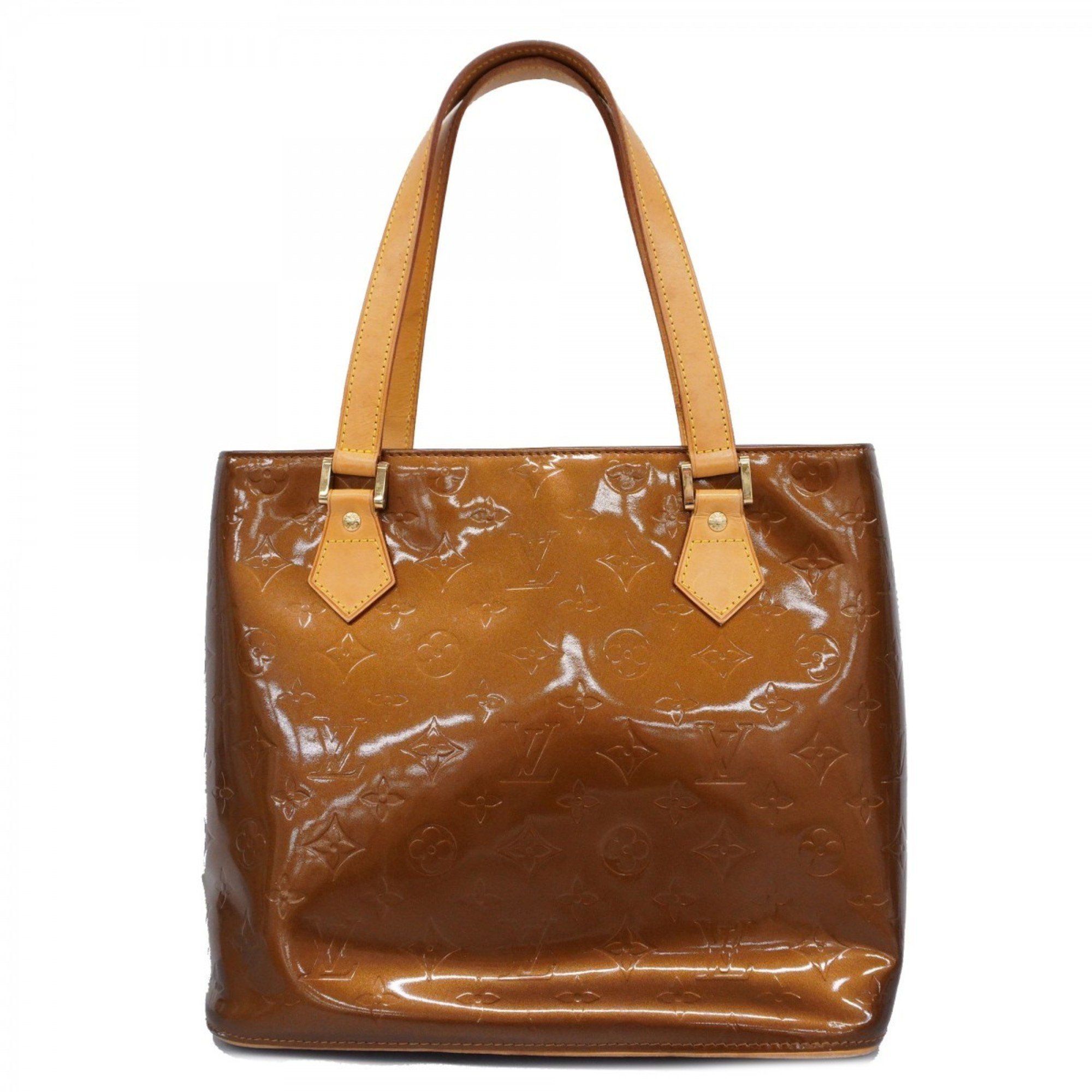 Louis Vuitton Tote Bag Vernis Houston M91122 Bronze Ladies