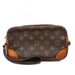 Louis Vuitton Clutch Bag Monogram Marly Dragonne PM M51827 Brown Men's