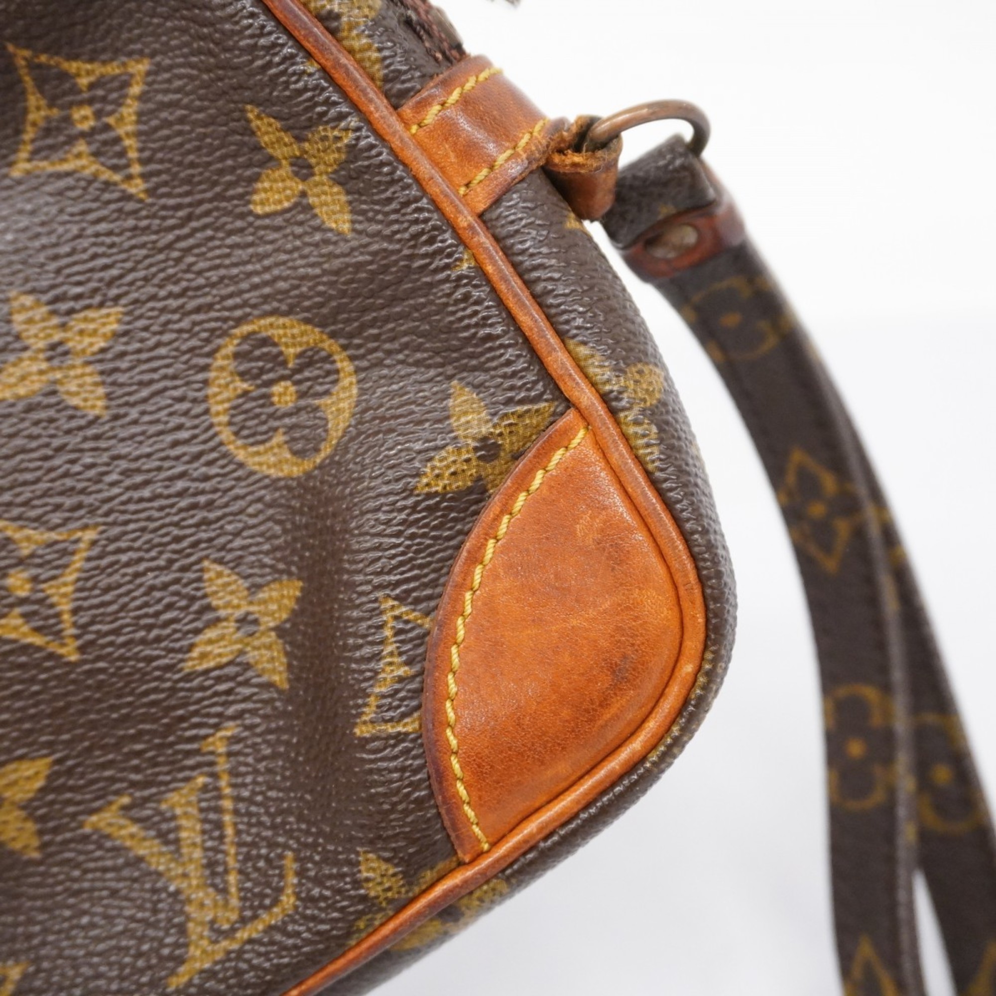 Louis Vuitton Clutch Bag Monogram Marly Dragonne PM M51827 Brown Men's