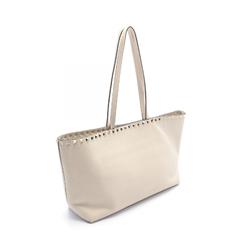 Valentino Garavani Rockstud Tote Bag Leather Women's White TW2B0B71VSF