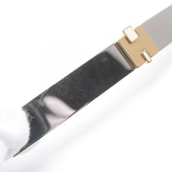 Hermes HERMES Irene Barrette Stainless Steel GP (Gold Plated) Women's Silver Gold