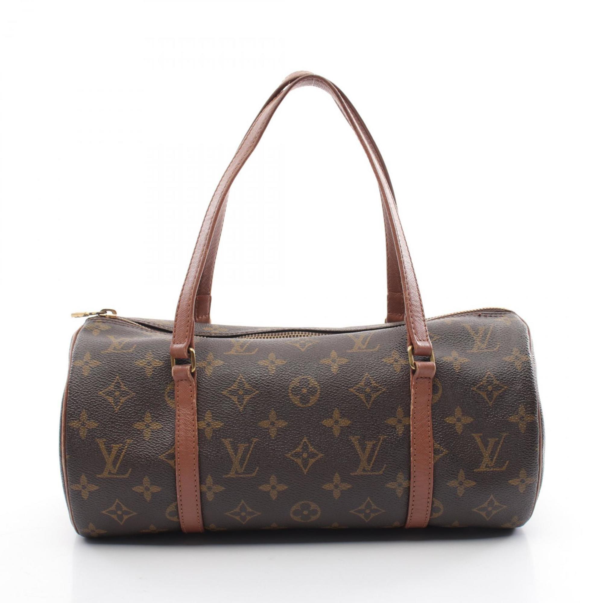 LOUIS VUITTON Papillon 30 Handbag Bag Coated Canvas Leather Monogram Women's Brown M51365