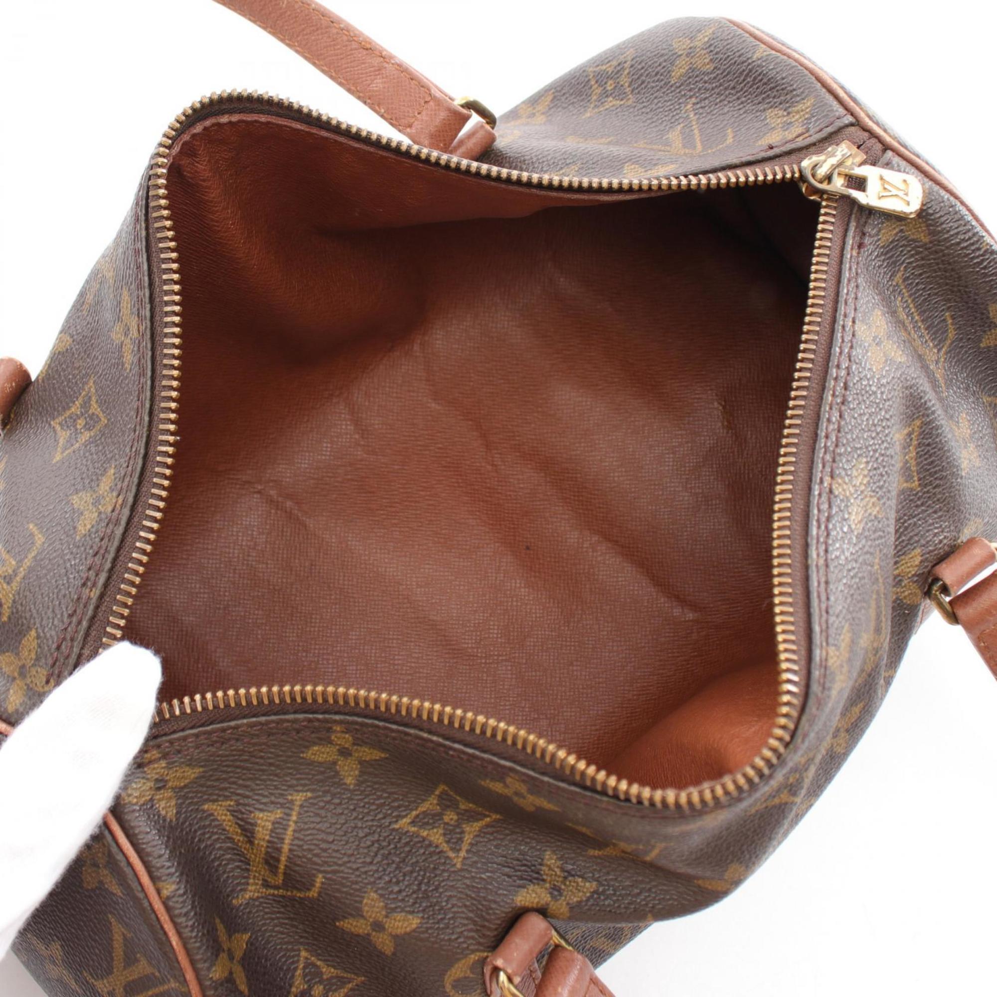 LOUIS VUITTON Papillon 30 Handbag Bag Coated Canvas Leather Monogram Women's Brown M51365