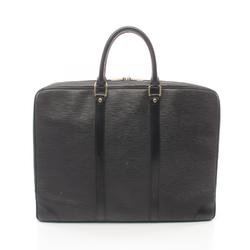 Louis Vuitton LOUIS VUITTON Porte-Document Voyage Epi Noir Bag Leather Men's Black M59162