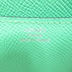 Hermes HERMES Constance Comic Shoulder Bag Leather Women's Green B engraved SIL