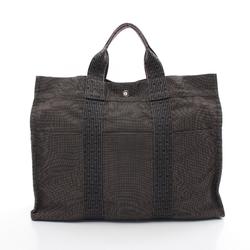 Hermes HERMES Air Line MM Tote Bag Nylon Canvas Men's Women's Gray