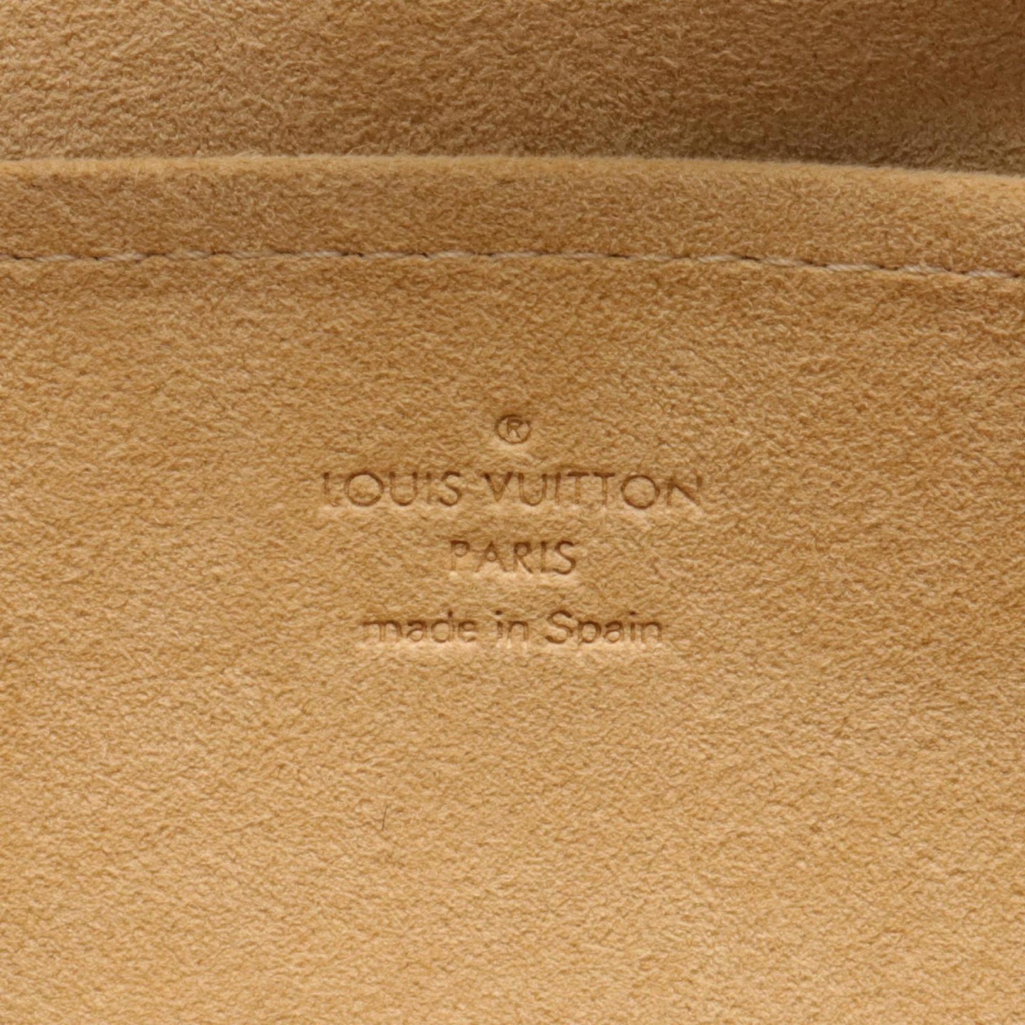 Louis Vuitton LOUIS VUITTON Pochette Twin GM Shoulder Bag Coated Canvas Leather Monogram Women's Brown M51852