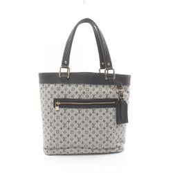 Louis Vuitton LOUIS VUITTON Lucille GM Monogram Blue Tote Bag Canvas Leather Women's Gray Navy M92675