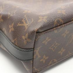 Louis Vuitton Kitan Monogram Macassar Tote Bag, Coated Canvas, Leather, Men's, Brown, Black