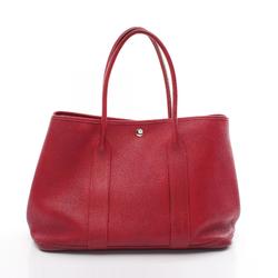 Hermes HERMES Garden PM Tote Bag Negonda Women's Red