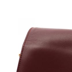 CARTIER Must Line Shoulder Bag Leather Women's Bordeaux