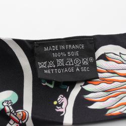 Hermes HERMES Twilly Exposition Universelle Scarf Silk Women's Black Multicolor