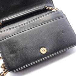 CHANEL Boy Chanel Matelasse Shoulder Bag Leather Grained Calfskin Women's Black AP1117