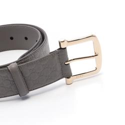 GUCCI Micro Guccissima Belt Clothing Leather Men's Grey 281548