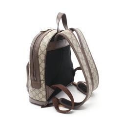 GUCCI Ophidia GG Supreme Backpack Bag Coated Canvas Leather Women's Beige Multicolor 547965