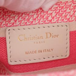 Christian Dior Dioriviera Lady D-Lite Medium Toile de Jouy Handbag Bag Canvas Women's Pink White M0565OTDT03I