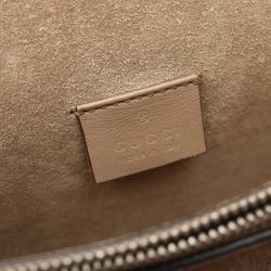 GUCCI Dionysus Shoulder Bag, Coated Canvas, Suede, Women's, Beige, Brown, 400249