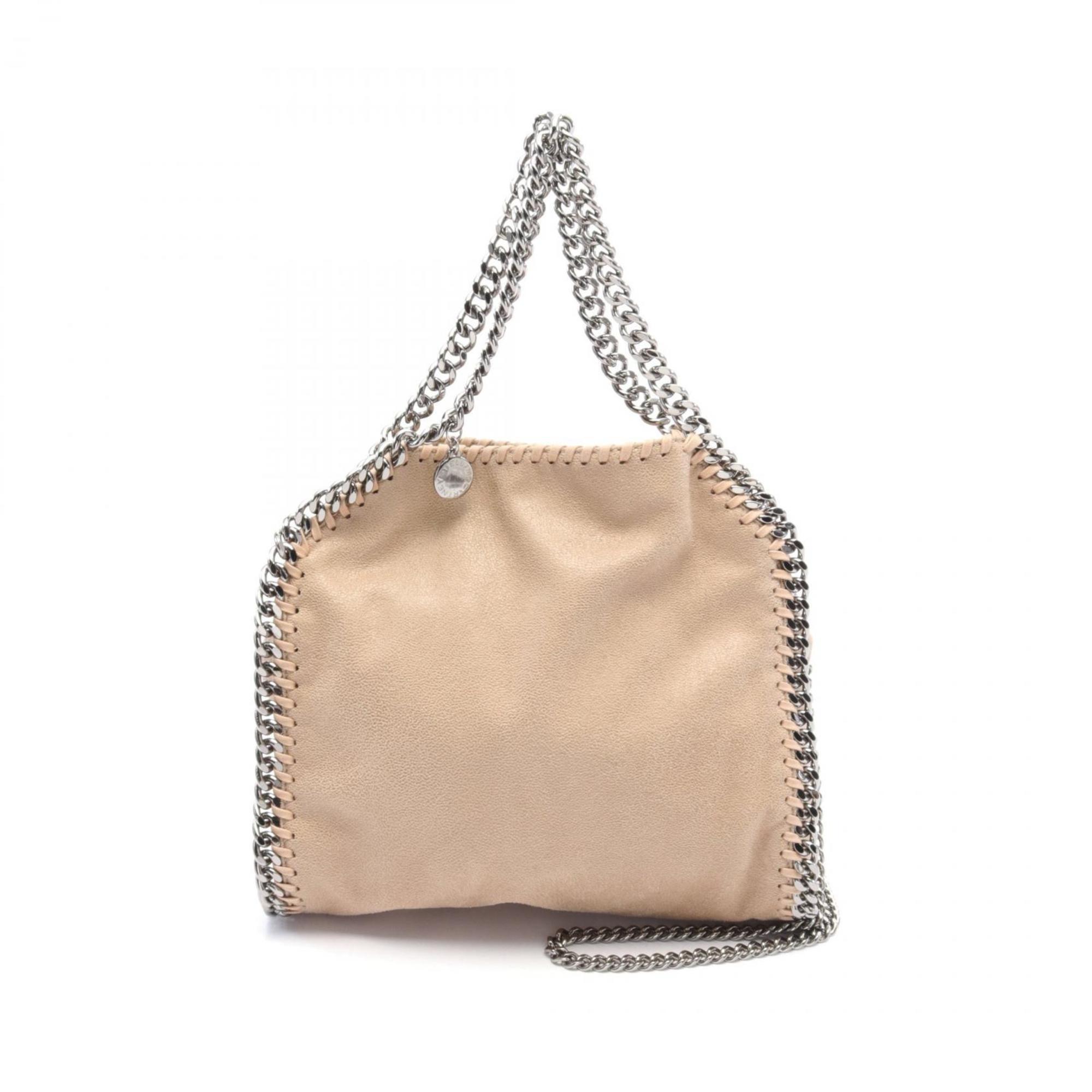 Stella McCartney Falabella Shoulder Bag, Faux Leather, Women's, Beige, 371223