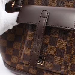 Louis Vuitton Manosque PM Damier Ebene Tote Bag, Coated Canvas, Leather, Women's, Brown