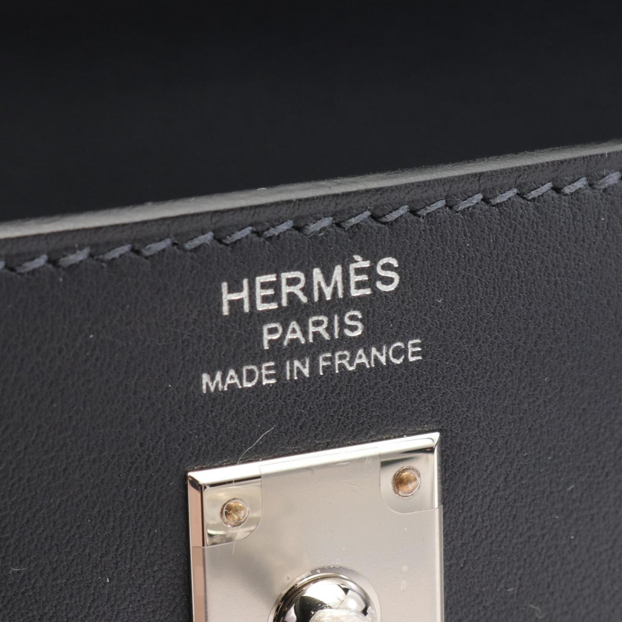 Hermes HERMES Kelly Move Shoulder Bag Epsom Leather Women's Grey