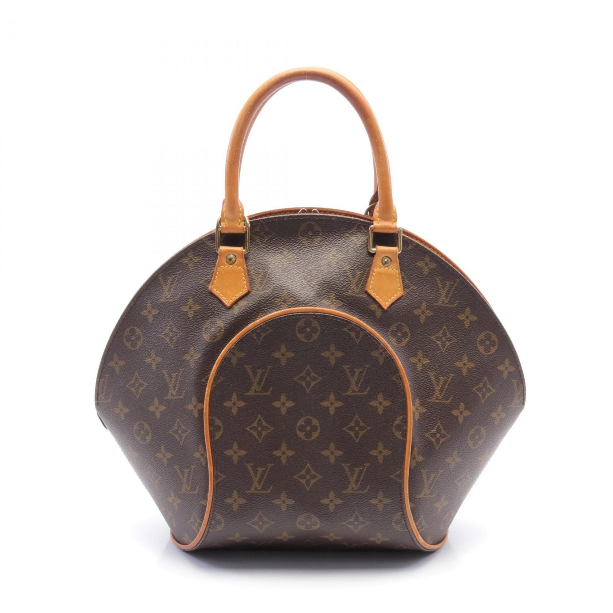 LOUIS VUITTON Ellipse MM Handbag Bag Coated Canvas Leather Monogram Women's Brown M51126