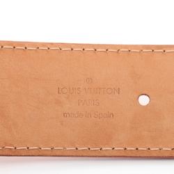 LOUIS VUITTON Santur Perforated Monogram Mahina Belt Clothing Leather Men's Beige M6939V