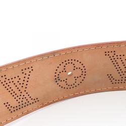 LOUIS VUITTON Santur Perforated Monogram Mahina Belt Clothing Leather Men's Beige M6939V