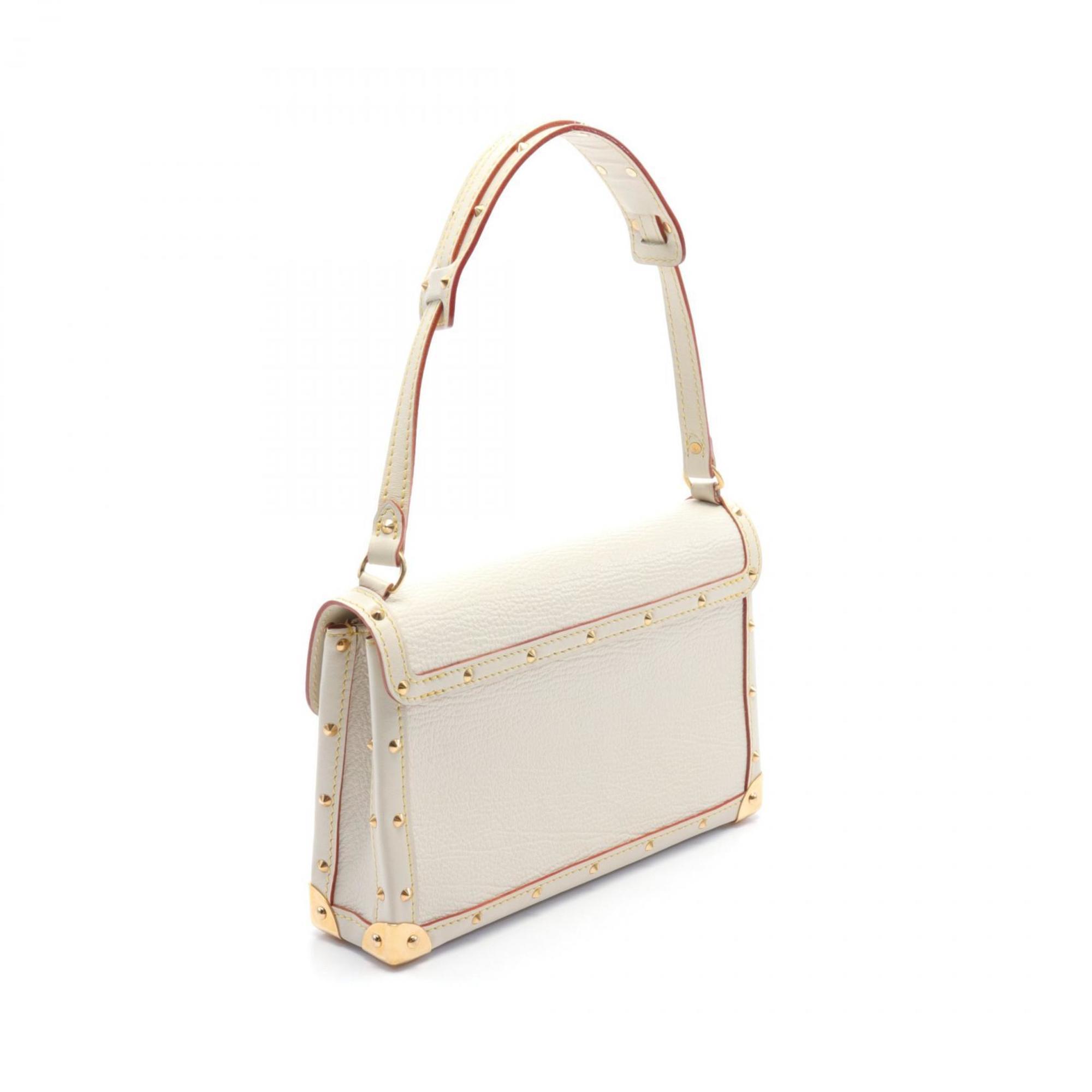 Louis Vuitton Emauble Suhali Bron Shoulder Bag, Leather, Women's, Ivory