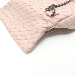 BOTTEGA VENETA Intrecciato Shoulder Bag Leather Women's Pink 310774