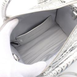 MARC JACOBS handbag, leather bag, women's, silver, white, 2F3HTT048H01