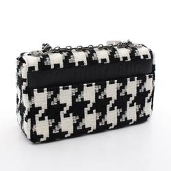 Christian Dior Dior CARO Medium Shoulder Bag, Fabric, Women's, Black, White, M9242BTIOM911