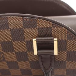 Louis Vuitton LOUIS VUITTON Saria Saul Damier Ebene Handbag Bag Coated Canvas Leather Women's Brown